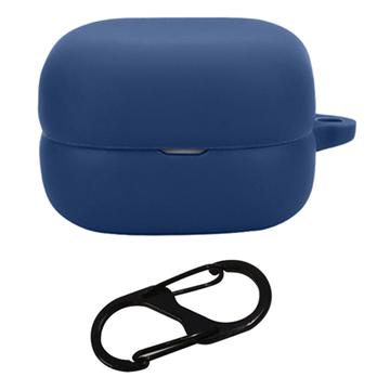 Capa em Silicone com Mosquetão para Sony LinkBuds Open - Azul Escuro