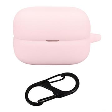 Capa em Silicone com Mosquetão para Sony LinkBuds Open - Cor-de-Rosa
