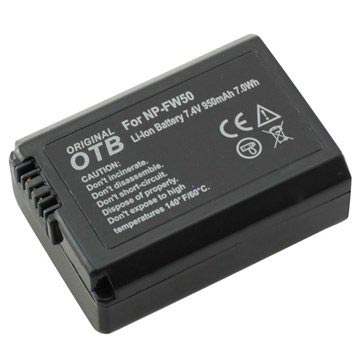 Bateria Sony NP-FW50 - Alpha 7S, A6000, A5100, NEX-5T - 950mAh