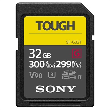 Cartão de Memória SD Sony Tough Series SF-G - UHS-II, Class 10, V90