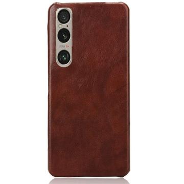 Capa Plástica Revestida para Sony Xperia 1 VI - Castanho