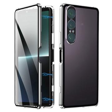 Capa magnética para Sony Xperia 1 VII com vidro temperado - Prata
