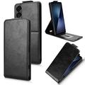 Capa flip vertical com suporte para Sony Xperia 1 VII - Preto