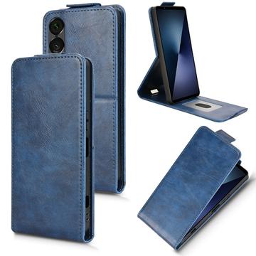 Capa flip vertical com suporte para Sony Xperia 1 VII - Azul escuro