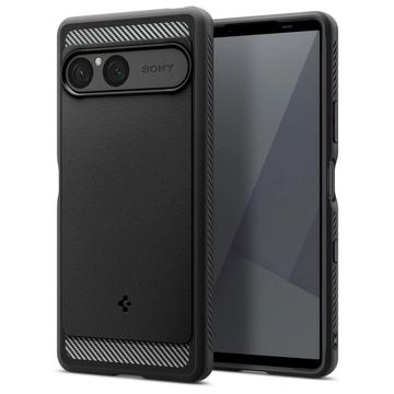 Capa de TPU Spigen Rugged Armor para Sony Xperia 10 VII - Preto