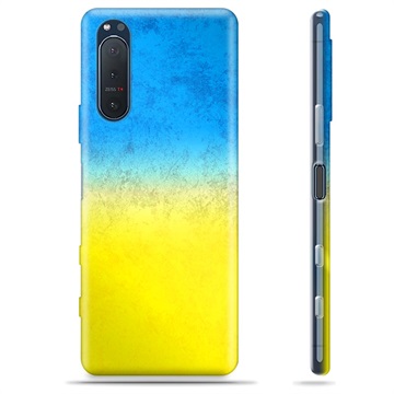Capa de TPU Bandeira da Ucrânia - Sony Xperia 5 II - Duas cores