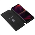 Bolsa Flip para Sony Xperia 5 III - Fibra de Carbono
