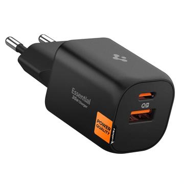 Carregador de parede de 2 portas Spigen Essential EE352EU 35W - Preto