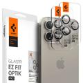 Protetor de Câmara Spigen Glas.tR Ez Fit Optik Pro para iPhone 16 Pro/16 Pro Max/17 Pro/17 Pro Max - Titânio natural