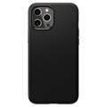 Capa de TPU Spigen Liquid Air para iPhone 12/12 Pro - Preto