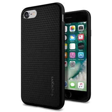 Capa de TPU Spigen Liquid Armor para iPhone 7/8/SE (2020)/SE (2022) - Preto