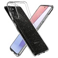 Capa Spigen Liquid Crystal Glitter para Samsung Galaxy S21 FE 5G - Transparente