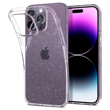 Capa Spigen Liquid Crystal Glitter para iPhone 13 Mini - Transparente