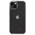 Capa de TPU Spigen Liquid Crystal Glitter para iPhone 13 - Transparente