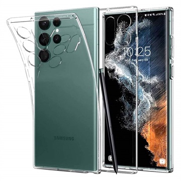 Capa de TPU Spigen Liquid Crystal para Samsung Galaxy S22 Ultra 5G - Transparente