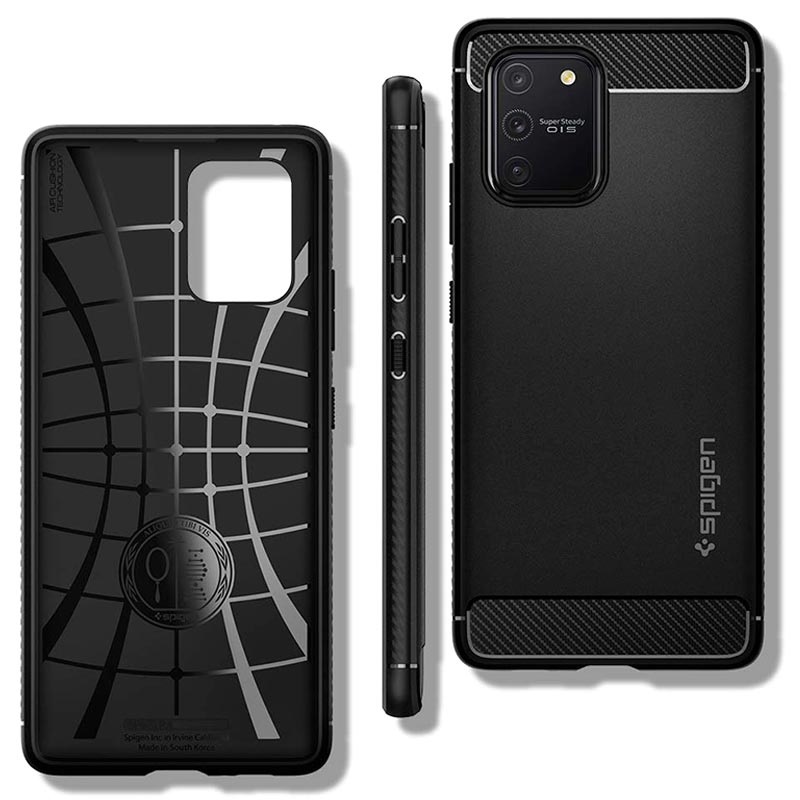 Capa Spigen Rugged Armor para Samsung Galaxy S10 Lite - Preto