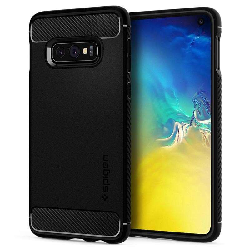 Capa Spigen Rugged Armor para Samsung Galaxy S10e - Preto