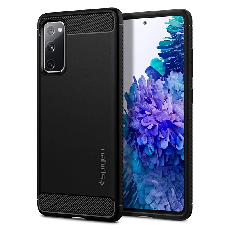 Capa de TPU Spigen Rugged Armor para Samsung Galaxy S20 FE - Preto