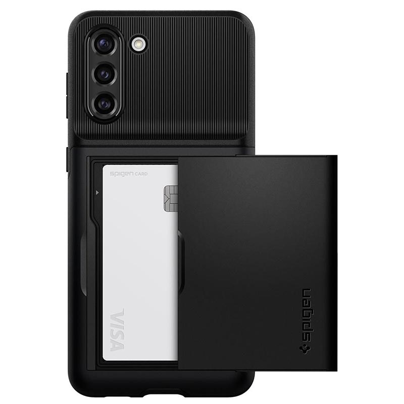 Capa Spigen Slim Armor CS para Samsung Galaxy S21+ 5G - Preto