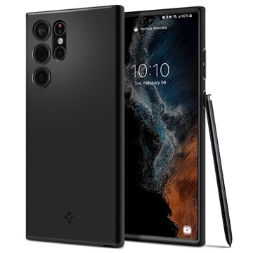 Capa Spigen Thin Fit para Samsung Galaxy S22 Ultra 5G - Preto