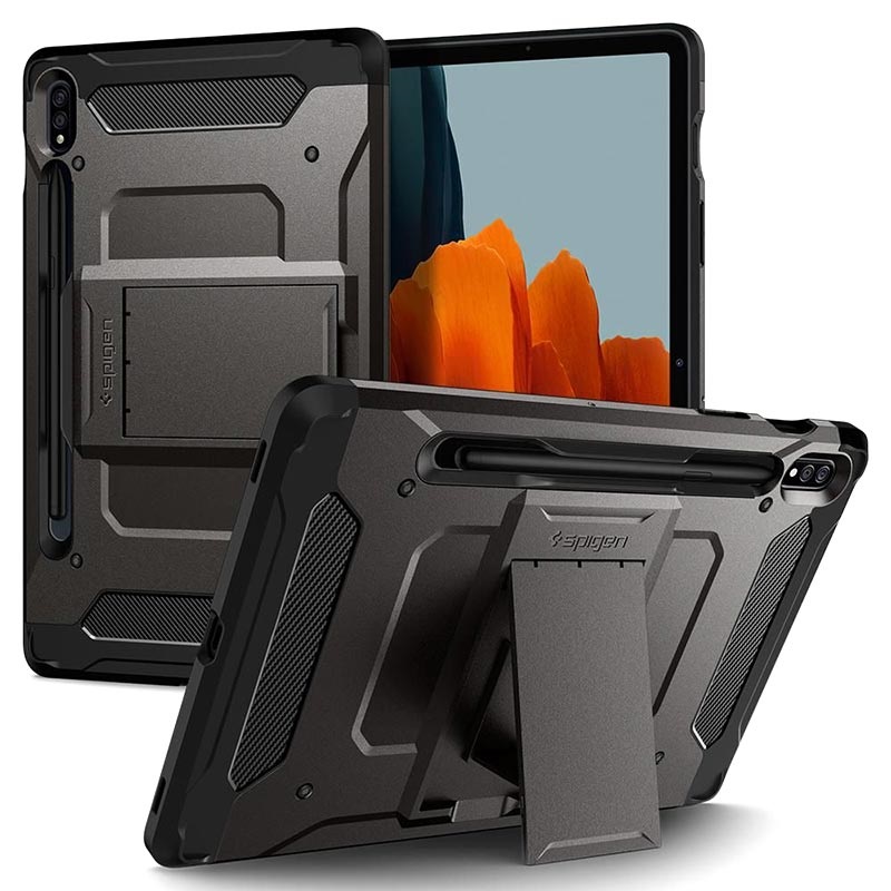 Capa Spigen Tough Armor Pro para Samsung Galaxy Tab S7 - Preto