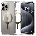 Capa Spigen Ultra Hybrid Mag para iPhone 15 Pro - Dourado / Transparente