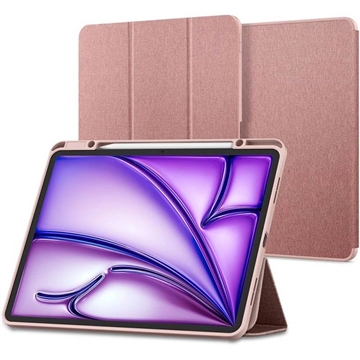 Bolsa tipo Folio Inteligente Spigen Urban Fit para iPad Air 11 2024/2025/iPad Air 2020/2022 - Cor-de-Rosa Dourado