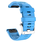 Correia de silicone desportiva para Garmin Fenix 3 / 3 HR / 5X / 5X Plus / 6X / 6X Pro - Azul celeste