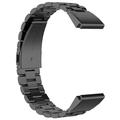 Bracelete de aço inoxidável para Garmin QuickFit 22mm / Garmin Fenix 7 / 7 Pro / 6 Bracelete de relógio com três contas