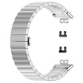 Bracelete em Aço Inoxidável com Fivela Borboleta para Huawei Watch Fit - Prateado