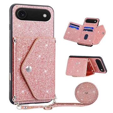 Capa com Porta-Cartão Stardust para iPhone Air - Cor-de-Rosa