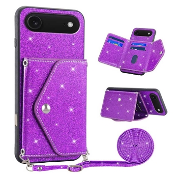 Capa com Porta-Cartão Stardust para iPhone Air - Púrpura