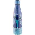 Stitch Garrafa de água em aço inoxidável / Garrafa térmica - 500ml - Azul