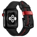 Apple Watch Series SE/6/5/4/3/2/1 Stitched Leather Strap - 42mm, 44mm