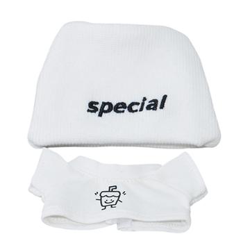 Roupa de estilo de rua para boneca Labubu 17cm - 2 peças. - Branco