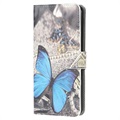 Bolsa Tipo Carteira Style Series para Samsung Galaxy A02s - Borboleta Azul