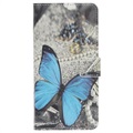 Bolsa Tipo Carteira Style Series para iPhone 11 - Borboleta Azul