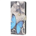 Bolsa tipo Carteira Style Serie para iPhone 13 Mini - Borboleta Azul