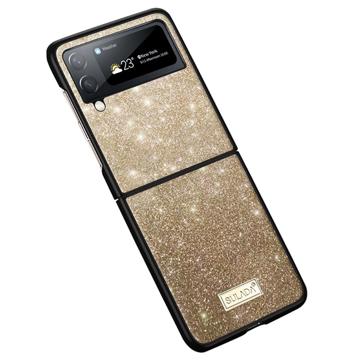 Capa Híbrida Sulada Celebrity Series para Samsung Galaxy Z Flip4 5G - Dourado