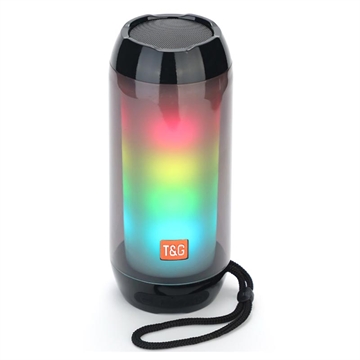 Coluna Portátil Bluetooth com Luz LED T&G TG-311 - Preto