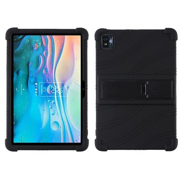 Capa de silicone para TCL Tab 10s com suporte para os pés - Preto