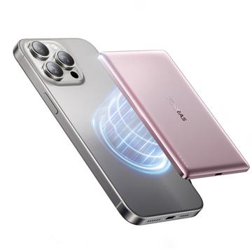 Torras MiniMag Pocket-Thin 5000mAh MagSafe Power Bank - Rosa