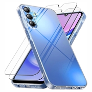 Capa de TPU com 2x Protetor Ecrã para Samsung Galaxy A17/A26 - Transparente