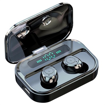 Auriculares com Caixa de Carregamento LED TWS M7S - IPX7, Bluetooth 5.0