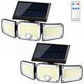 TY10305 Aplique solar de 3 cabeças - 280 LED - 2 peças