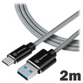 Cabo de Carregamento Tactical Fast Rope - USB-A/USB-C - 2m
