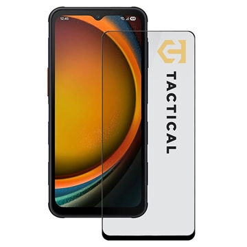 Protetor de ecrã de vidro temperado para Samsung Galaxy Xcover7 Pro Tactical Glass Shield 5D - Bordo preto