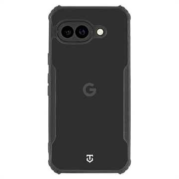 Capa com cantos reforçados Tactical Quantum Stealth para Google Pixel 9a - Transparente / Preto