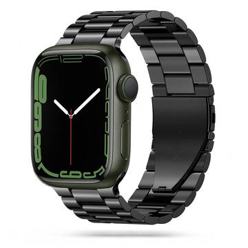 Bracelete em Aço Inoxidável Tech-Protect para Apple Watch Ultra 2/Ultra/9/8/SE (2022)/7/SE/6/5/4/3/2/1 - 49mm/45mm/44mm/42mm - Preto