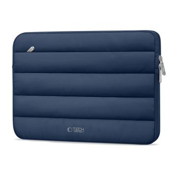Capa para computador portátil em pelúcia Tech-Protect 13"-14" - Azul-marinho